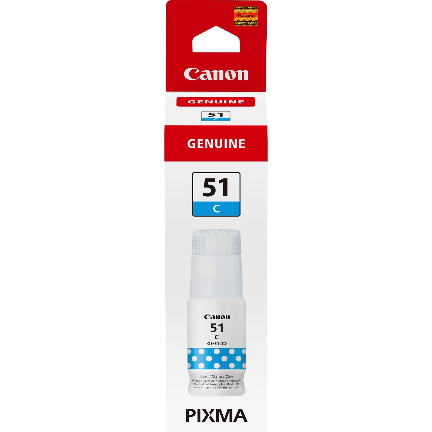 Cartucho tinta canon cian gi - 51c 70ml