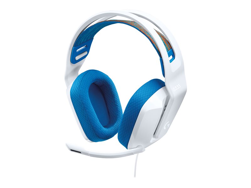 Auriculares con micrófono Logitech g g335 gaming jack 3.5mm blanco