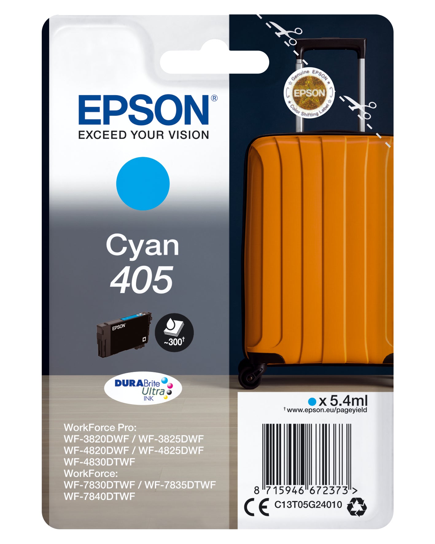 Cartucho tinta epson c13t05g24010 singlepack cian