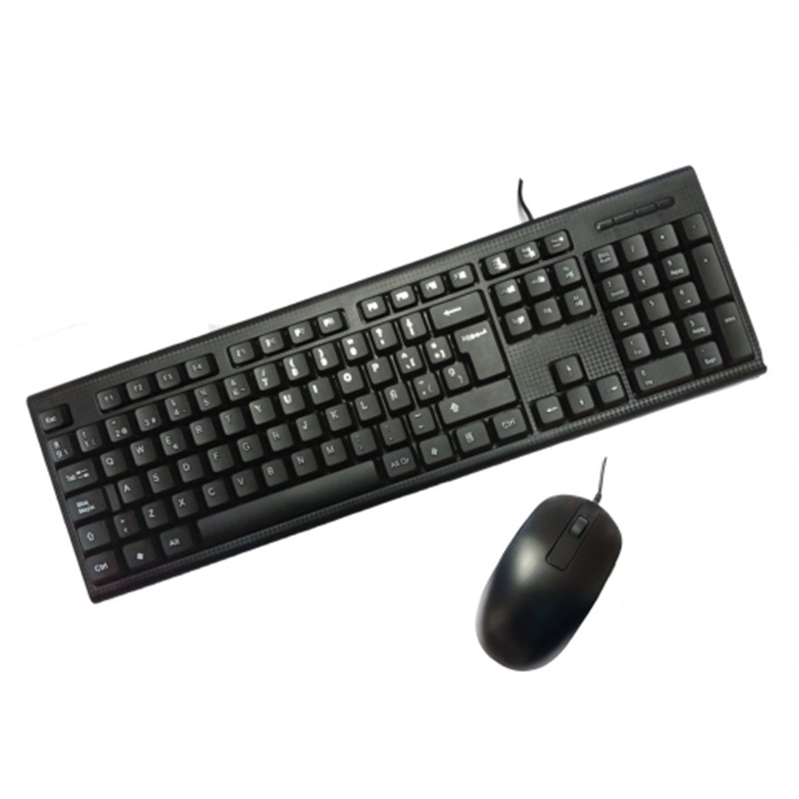 Kit teclado + ratón pc case USB negro pcc - ktr - 001
