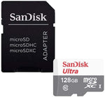 Tarjeta memoria micro secure digital sd xc + adaptador sandisk - 128gb - clase 10 - sdxc - 100mb - s