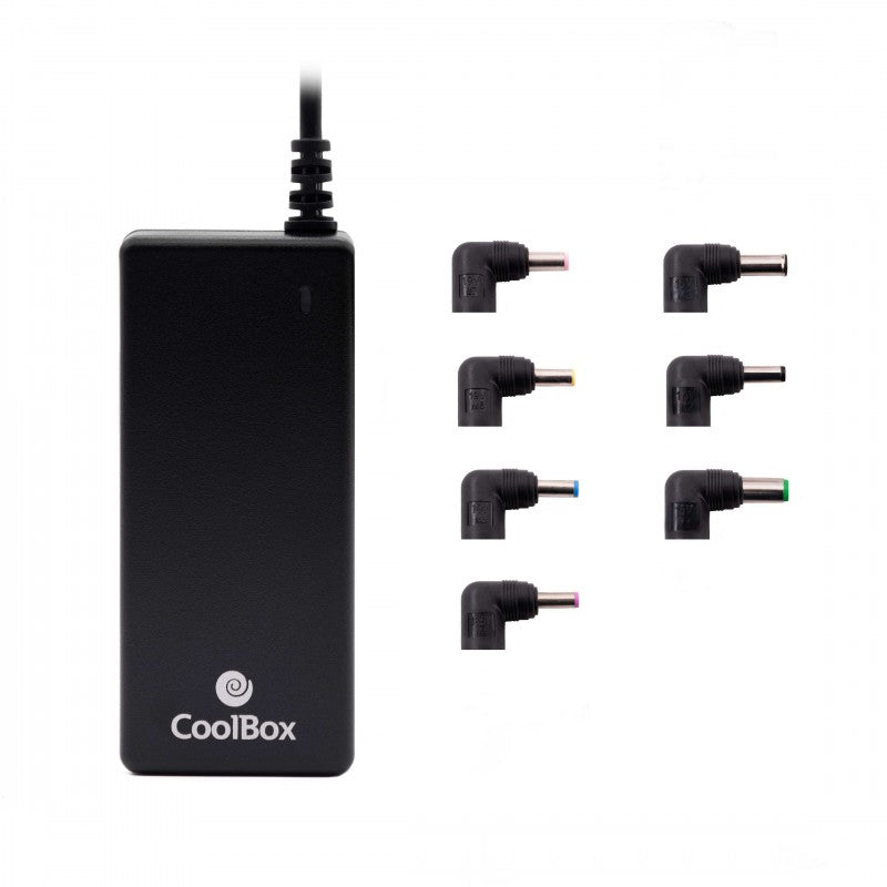 Adaptador cargador de corriente universal para portátiles coolbox 65w