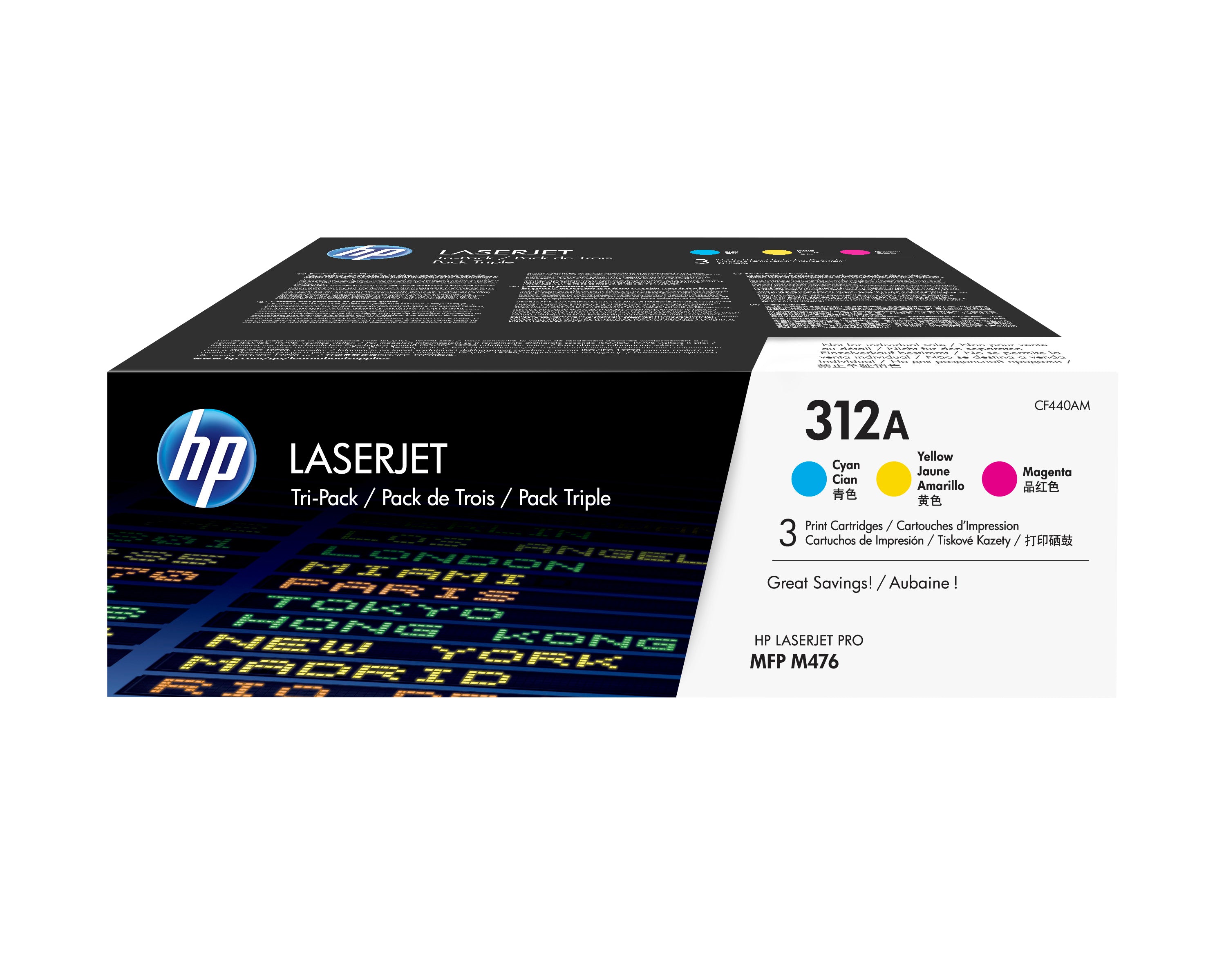 Multipack HP 312a cian · magenta · amarillo