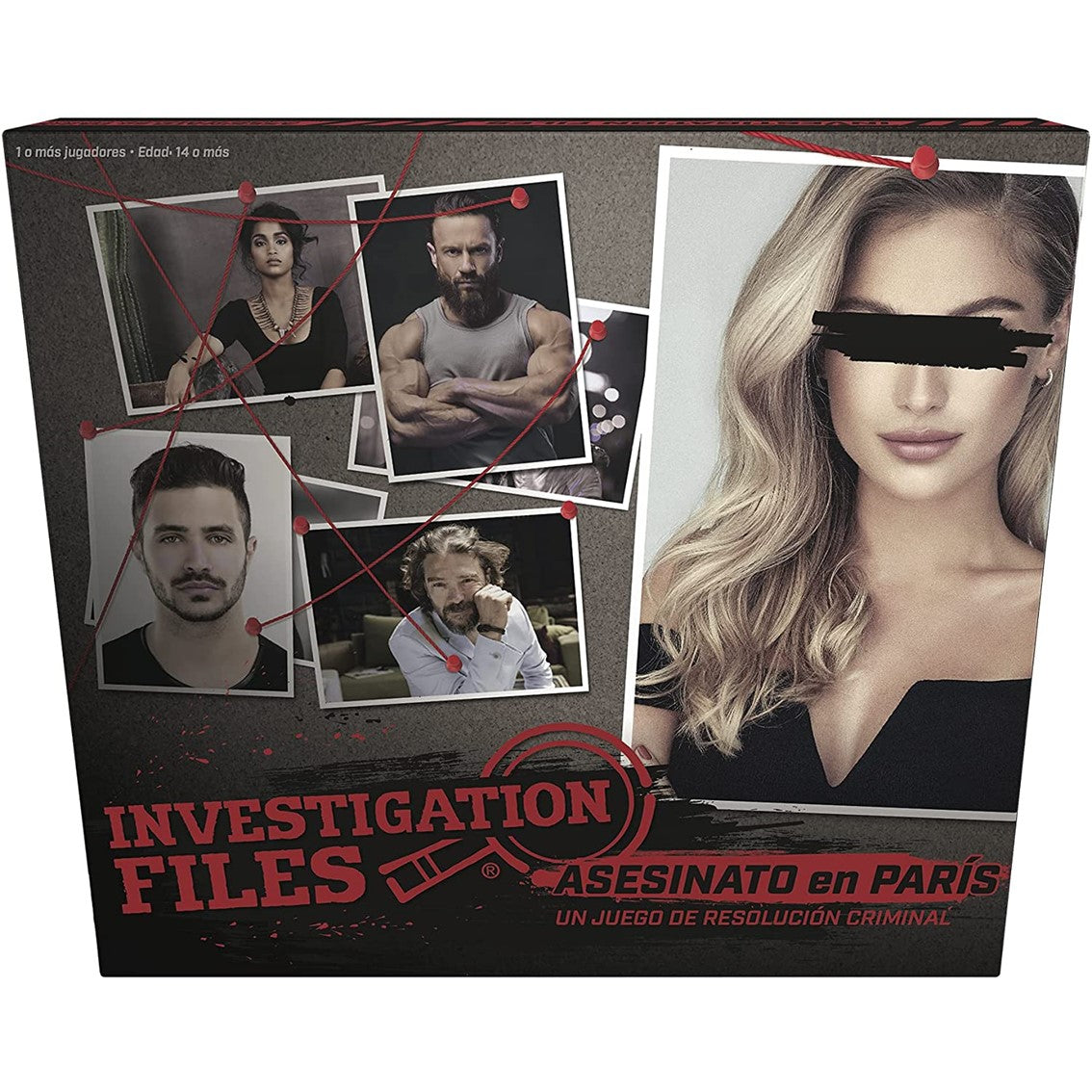 Juego de mesa investigation files: asesinato en paris PEGI 14