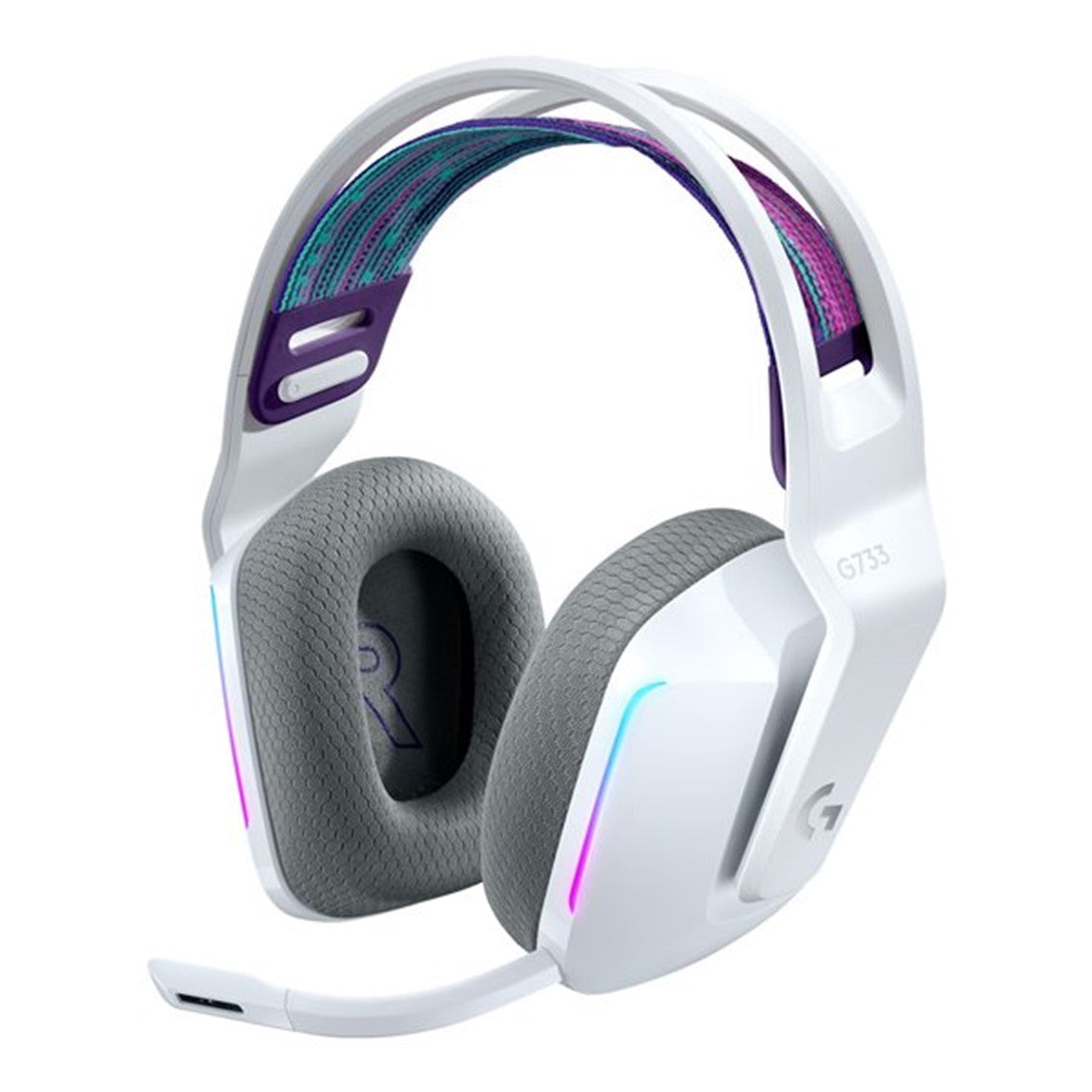 Auricular con microfono logitech g g733 gaming wireless inalambrico Blanco #blanco