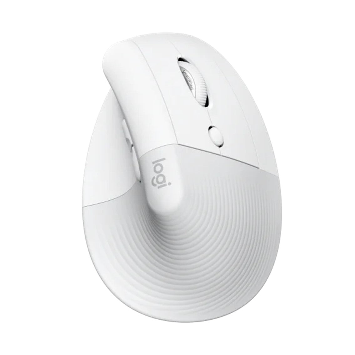 Mouse ratón vertical Logitech lift 6 botones 4000 dpi wireless inalámbrico blanco crudo