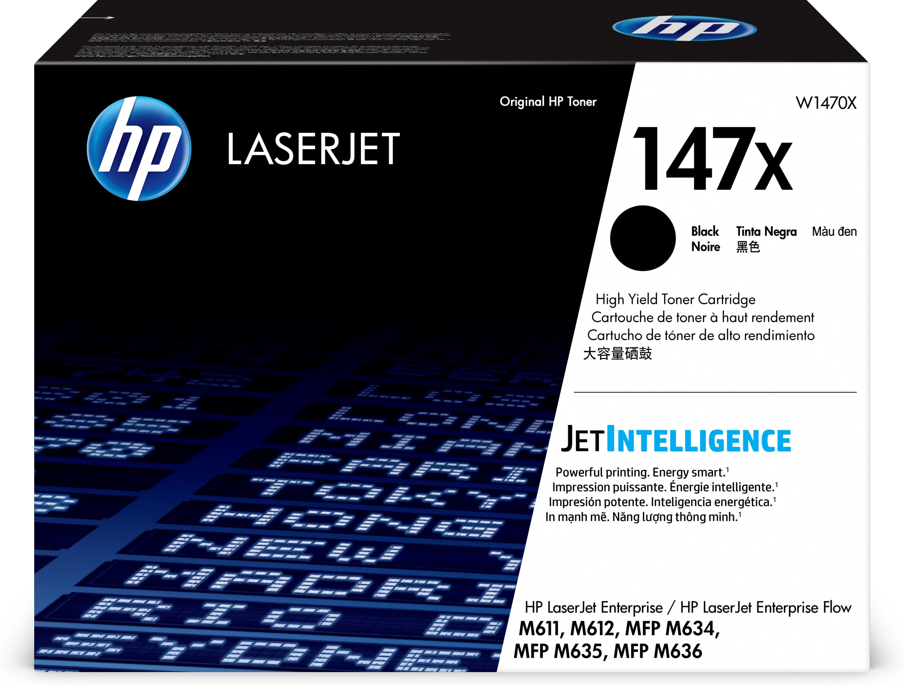 Toner HP 147x w1470x alta capacidad negro m611 · m612
