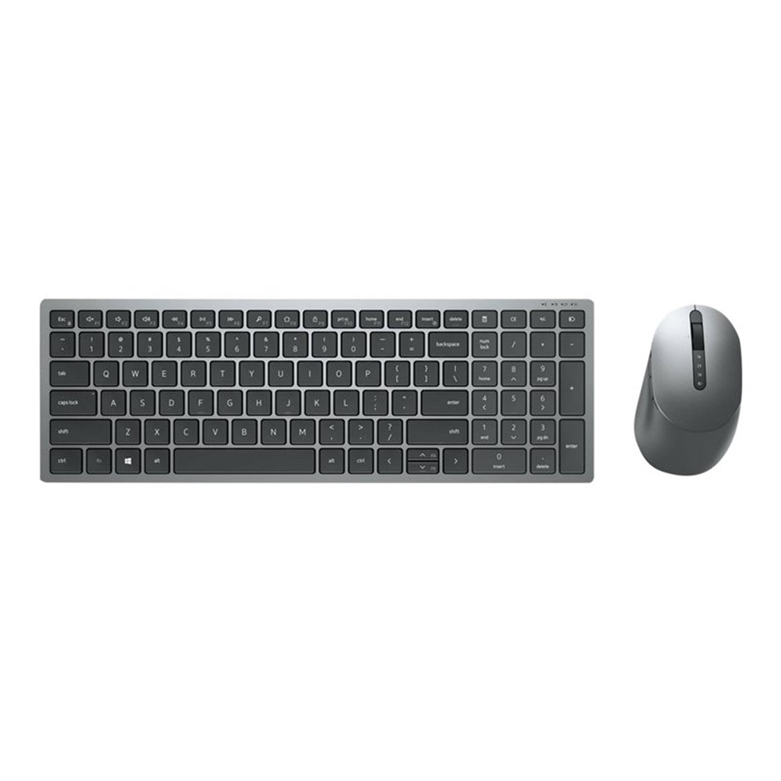 Kit teclado + mouse ratón Dell km7120w wireles inalámbrico gris titanio