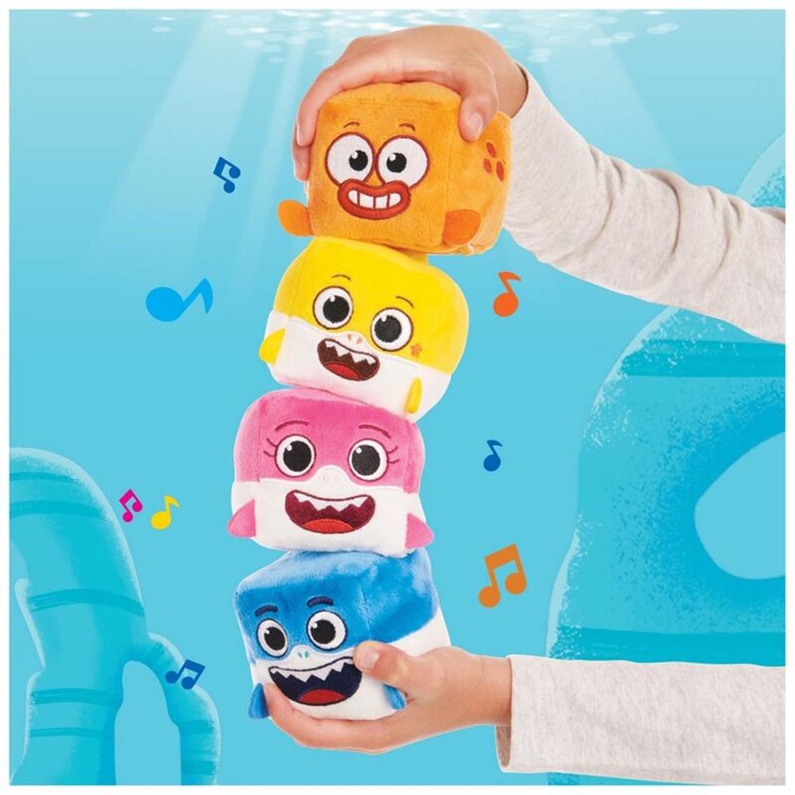 Peluches pequeños con sonidos Wowwee baby shark 12 unidades