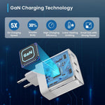 Cargador rapido ewent ew1323 65w 2 x usb tipo c 1 x usb tipo a