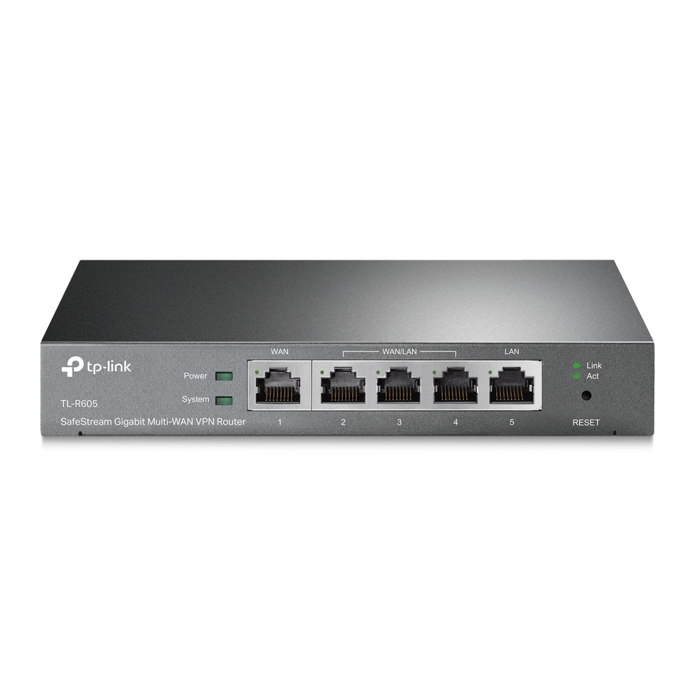 Router vpn tp - link er605 1p wan giga + 2p lan giga + 2p wan - lan giga USB 2.0