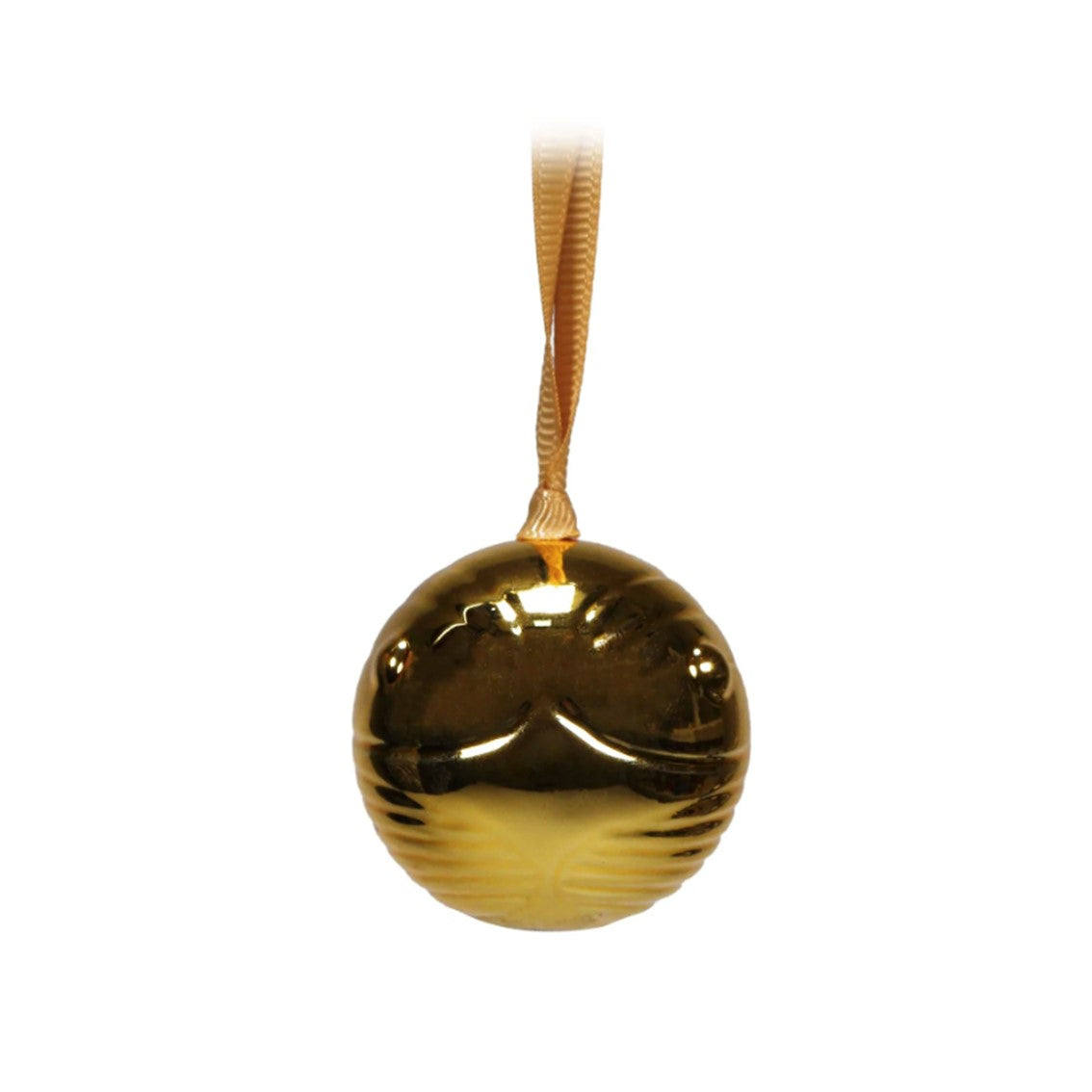 Decoración de navidad half moon bay harry potter snitch dorada