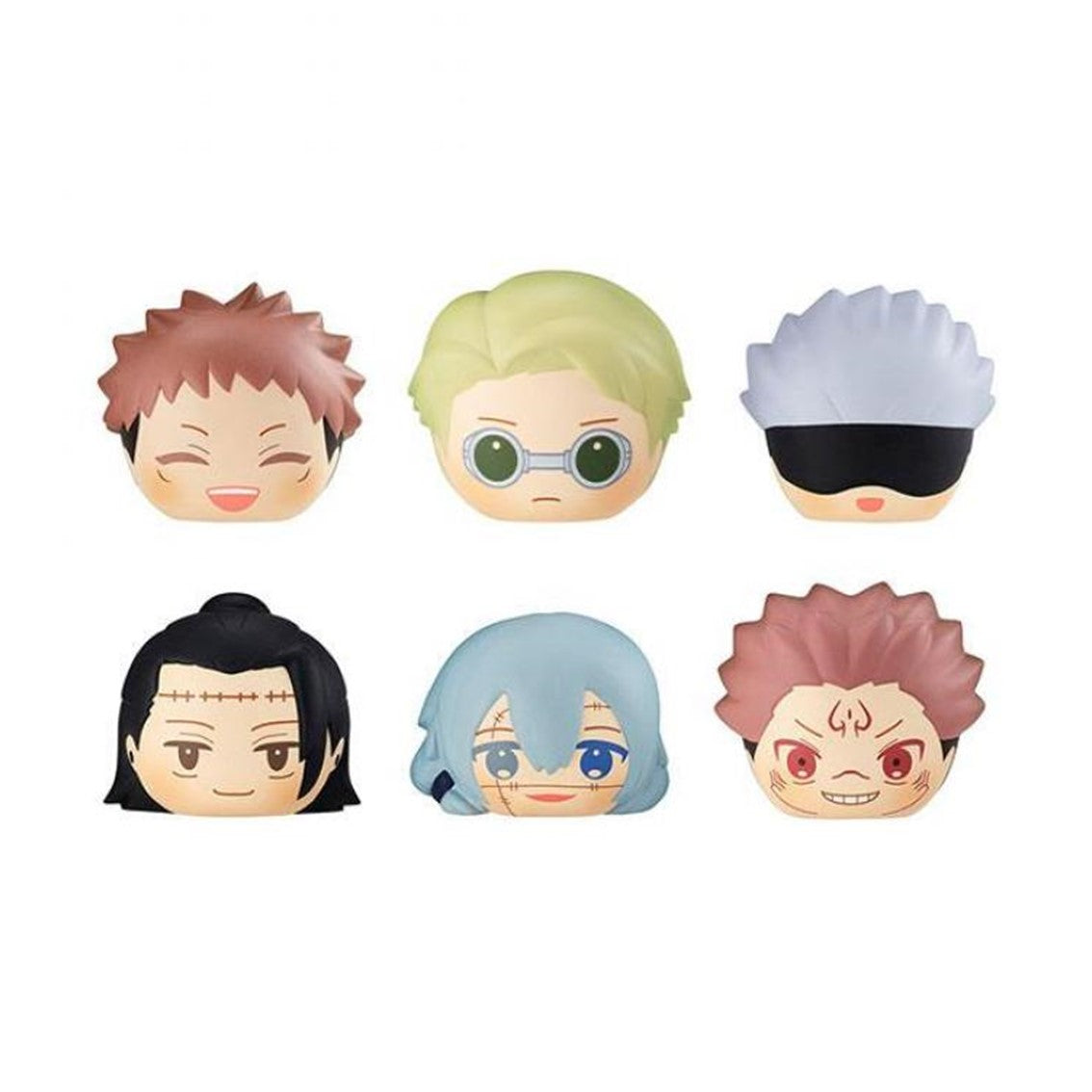 Pack 6 figuras antiestres Megahouse jujutsu kaisen gekijouban squeeze bread