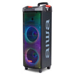 Altavoz trolley aiwa kbtus - 710 90w rms con karaoke 2 micros inalambricos