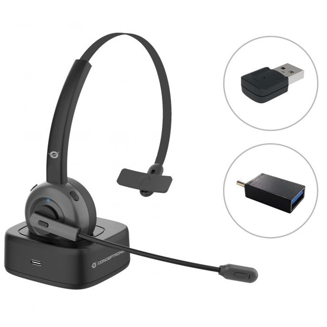 Auricular Conceptronic bluetooth polona03bda con base