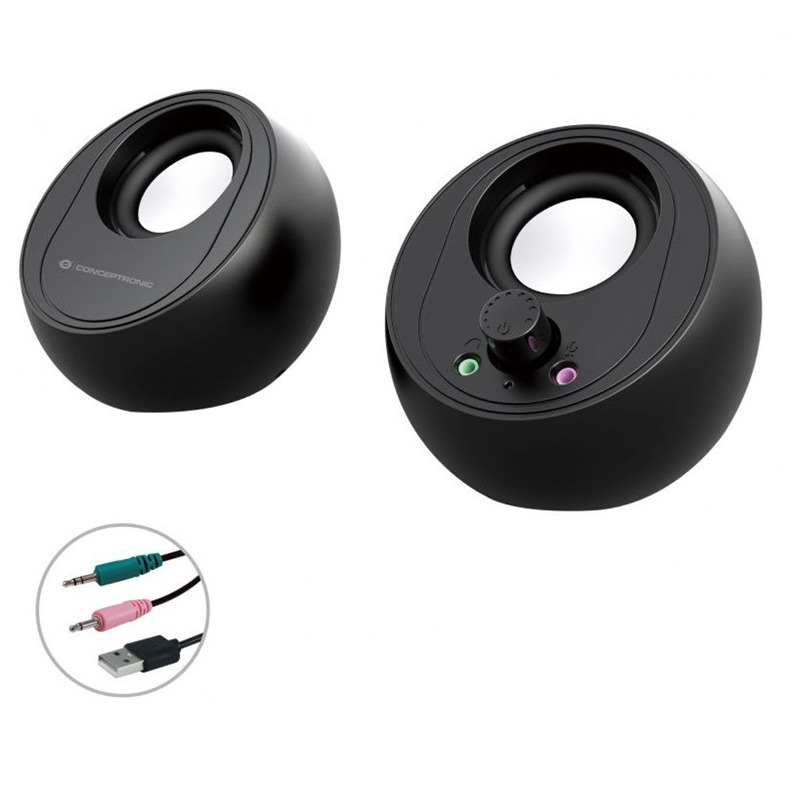 Altavoces Conceptronic bjorn01b - 10w - negro