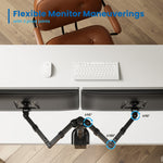 Soporte de mesa Ewent ew1512 para 2 monitores 13 pulgadas - 32 pulgadas carga maxima 16kg