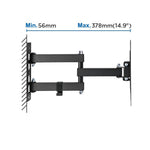 Soporte de pared ewent ew1522 para tv hasta 43 pulgadas carga maxima 30kg