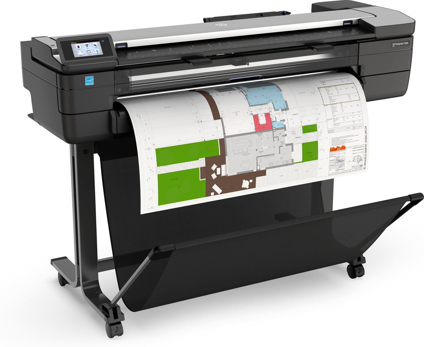 Plotter hp designjet t830 a0 36 pulgadas -  2400ppp -  usb -  red -  wifi -  wifi - direct -  base impresora