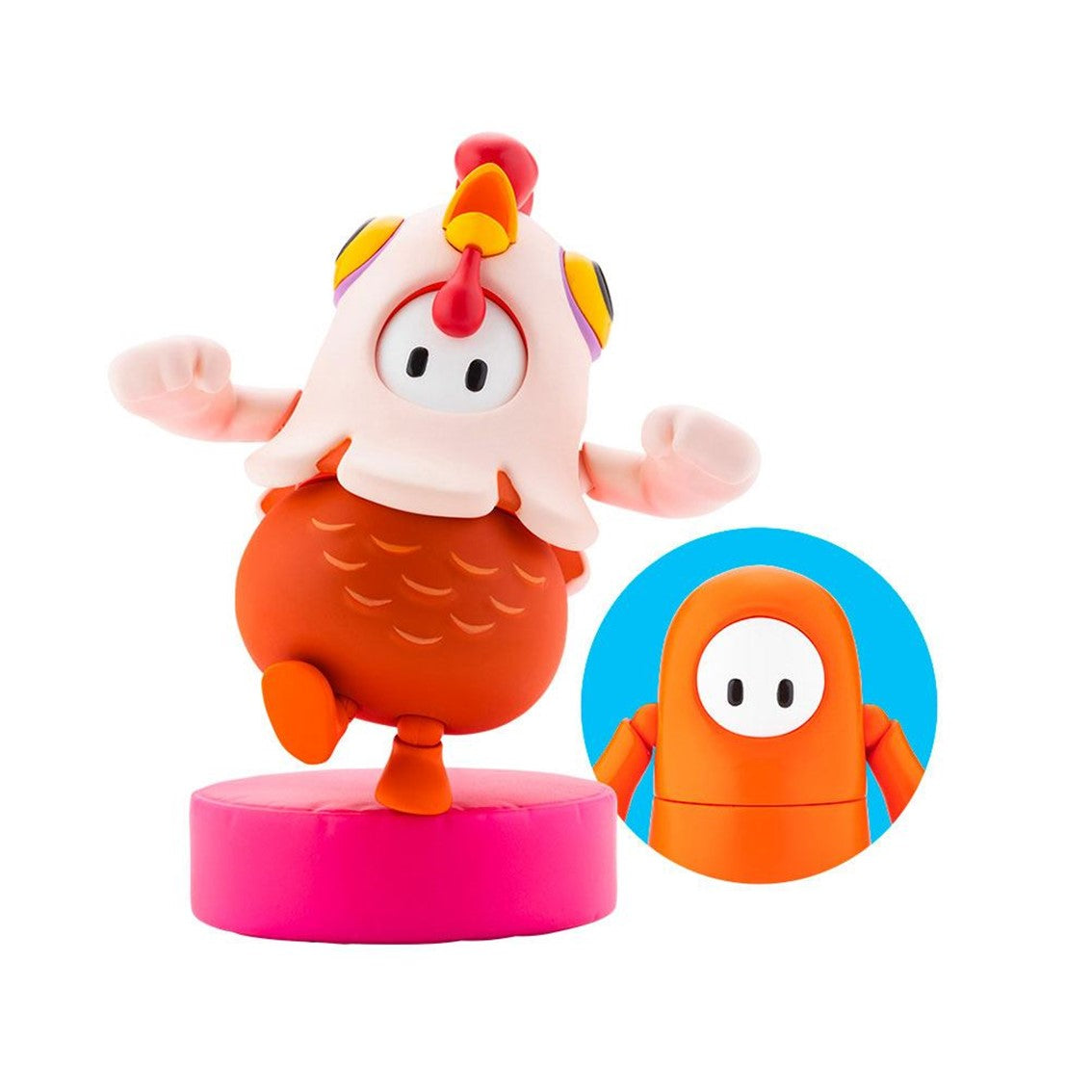 Figura Kotobukiya fall guys ultimate knockout 1 - 20 estrella de cine - piel de pollo pack 01