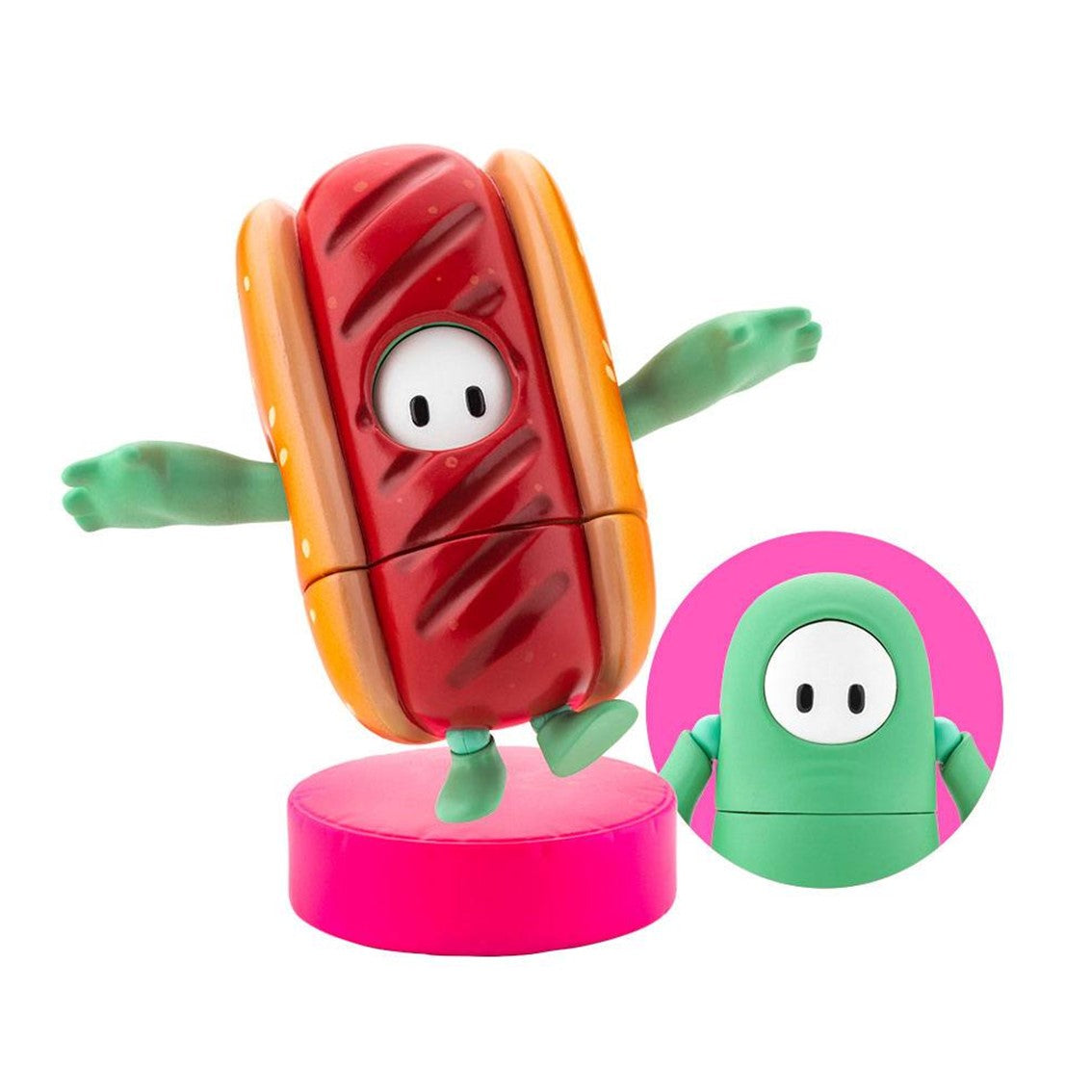Figura Kotobukiya fall guys ultimate knockout 1 - 20 menta chocolate - perrito caliente pack 03