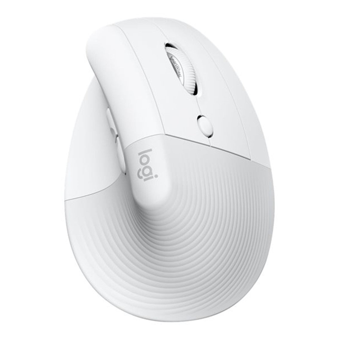 Mouse ratón vertical Logitech lift para mac 6 botones 4000 dpi wireless inalámbrico blanco hueso