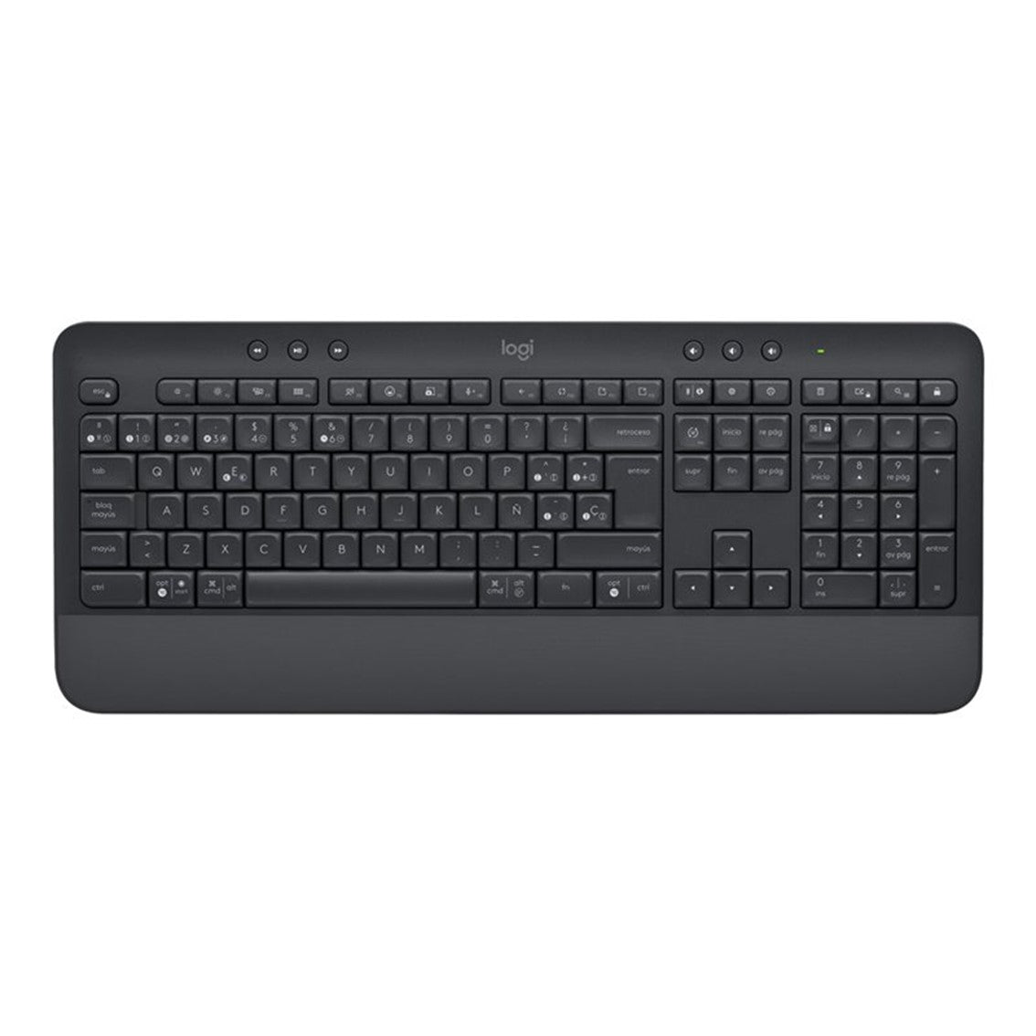 Teclado Logitech signature k650 wireless inalámbrico grafito