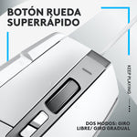 Mouse raton logitech g g502 x gaming optico usb 25600ppp blanco