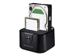 Base dock discos sata conceptronic 2 bahias 2.5 pulgadas -  3.5 pulgadas - usb tipo c - sata - funcion clonacion