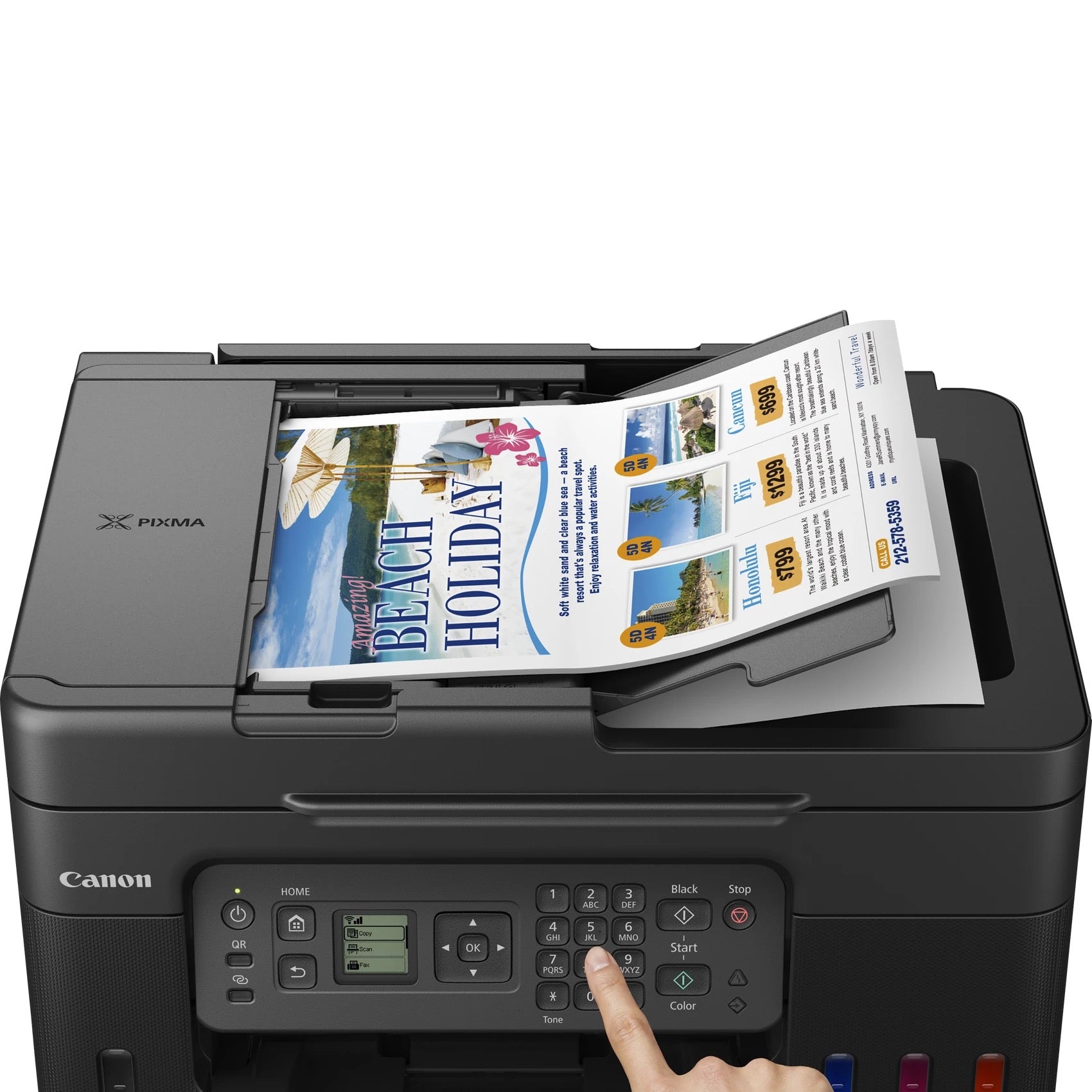 Multifuncion canon pixma g4570 megatank inyeccion color fax -  a4 -  11ipm -  4800ppp -  usb -  wifi -  adf