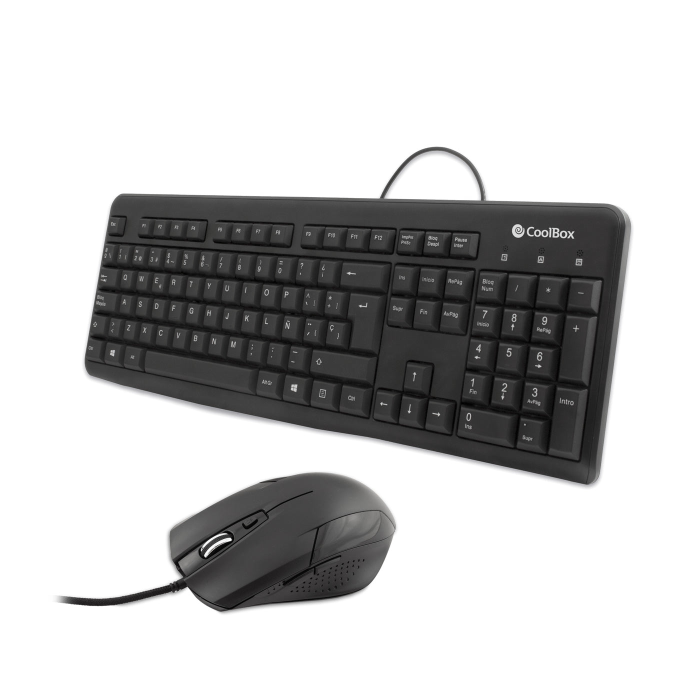 Kit teclado + ratón Coolbox USB negro coo - ktr - 01u