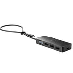 Hub travel g2 HP usb3.0 tipo - c HP USB - c · 2 USB · 1 HDMI · 1 vga · negro