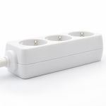 Regleta Ewent 3 tomas shucko y 1.5 metros de cable blanco