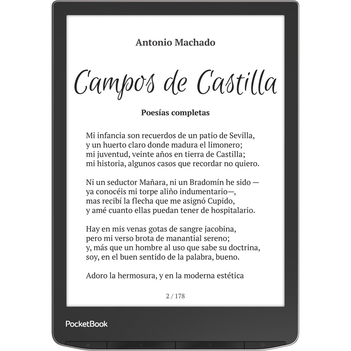 Ebook pocketbook inkpad 4 7.8 pulgadas 32gb stardust silver