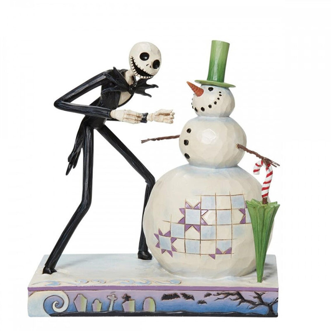 Figura Enesco disney pesadilla antes de navidad jack descubriendo muñeco de nieve