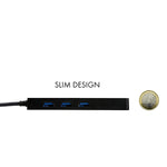 Hub i - tec usb 3.0 delgado con 3 puertos usb 3.0 y ethernet glan rj - 45