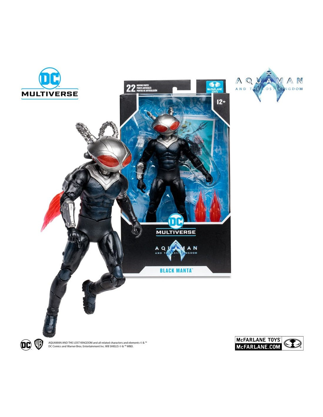 Figura mcfarlane toys dc aquaman 2 movie 7in · black manta