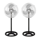 Ventilador de pie thulos et - f18sf -  pack 2 45 cm - altura regulable - 80w