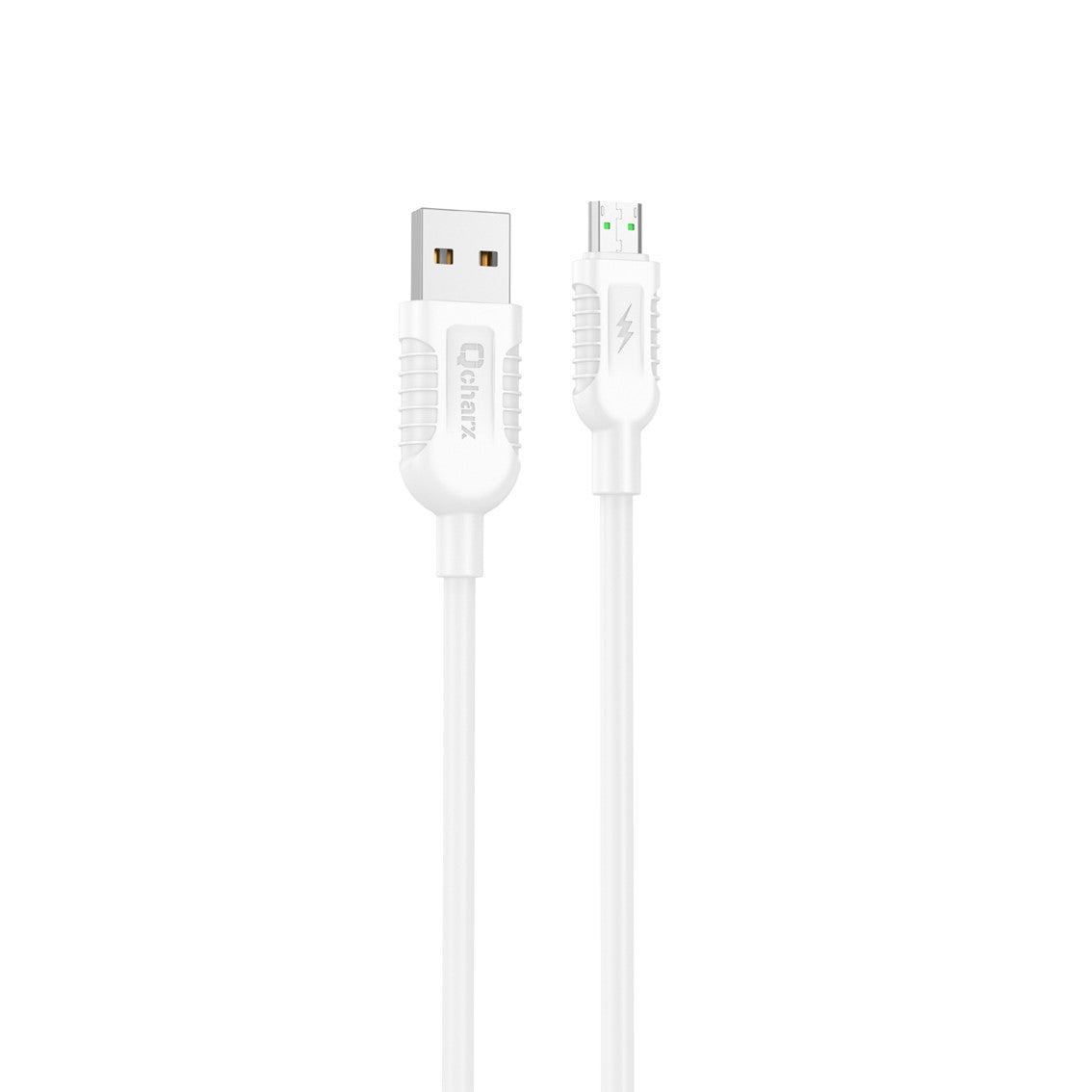 Cable qcharx athens USB a micro 3a - 1 m - pvc blanco