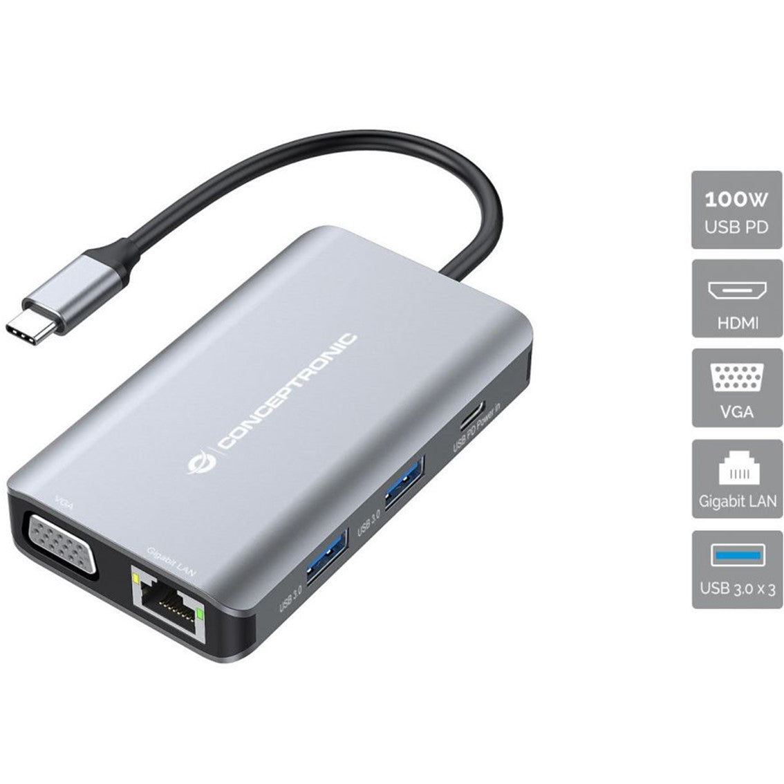 Docking station Conceptronic donn21g 7 en