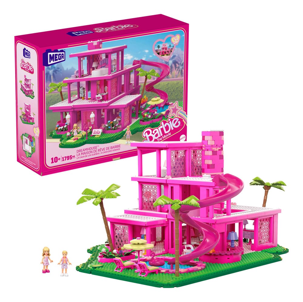 Figura Mattel mega construx barbie the movie la casa de los sueños de barbie