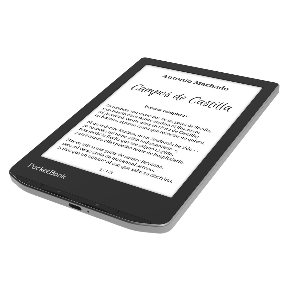 Libro electrónico ebook pocketbook verse 6 pulgadas 8GB gris niebla - mist grey