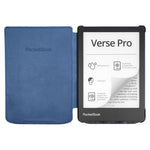 Pocketbook funda shell series verse + verse pro - patron flores blanco azul