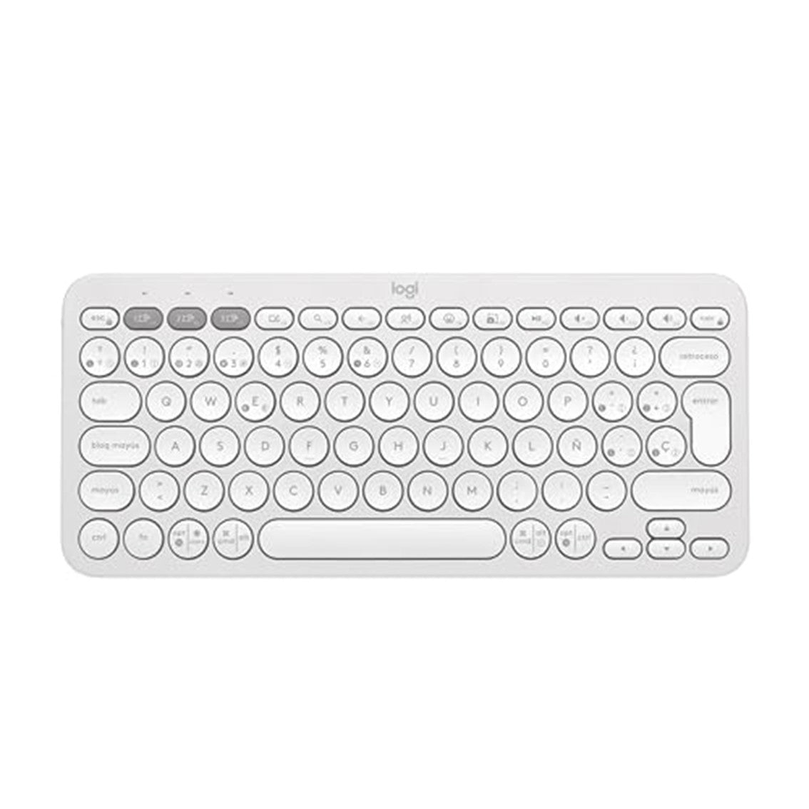 Teclado Logitech pebble keys 2 k380s inalambrico Blanco #blanco