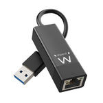 Adaptador usb 3.2 a rj45 ewent ew1017 macho -  hembra - negro