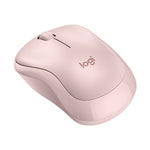 Mouse ratón Logitech m240 óptico bluetooth silent rosado