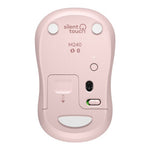 Mouse ratón Logitech m240 óptico bluetooth silent rosado
