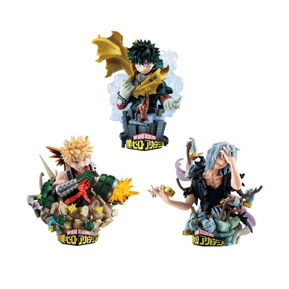 Pack 3 figuras Megahouse petitrama ex series 3 my hero academia type - decision