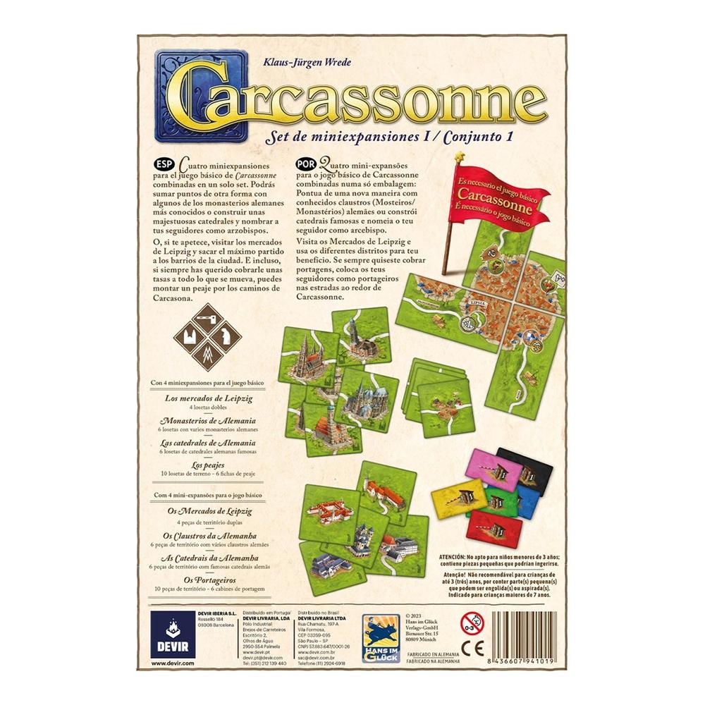 Juego de mesa Devir carcassonne expansiones reunidas