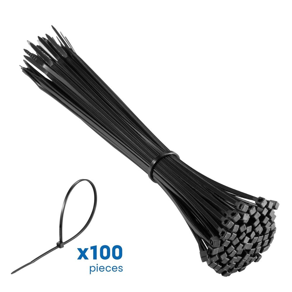 Bridas de nailon negro Ewent ew1564 200mm x 2.5mm 100u